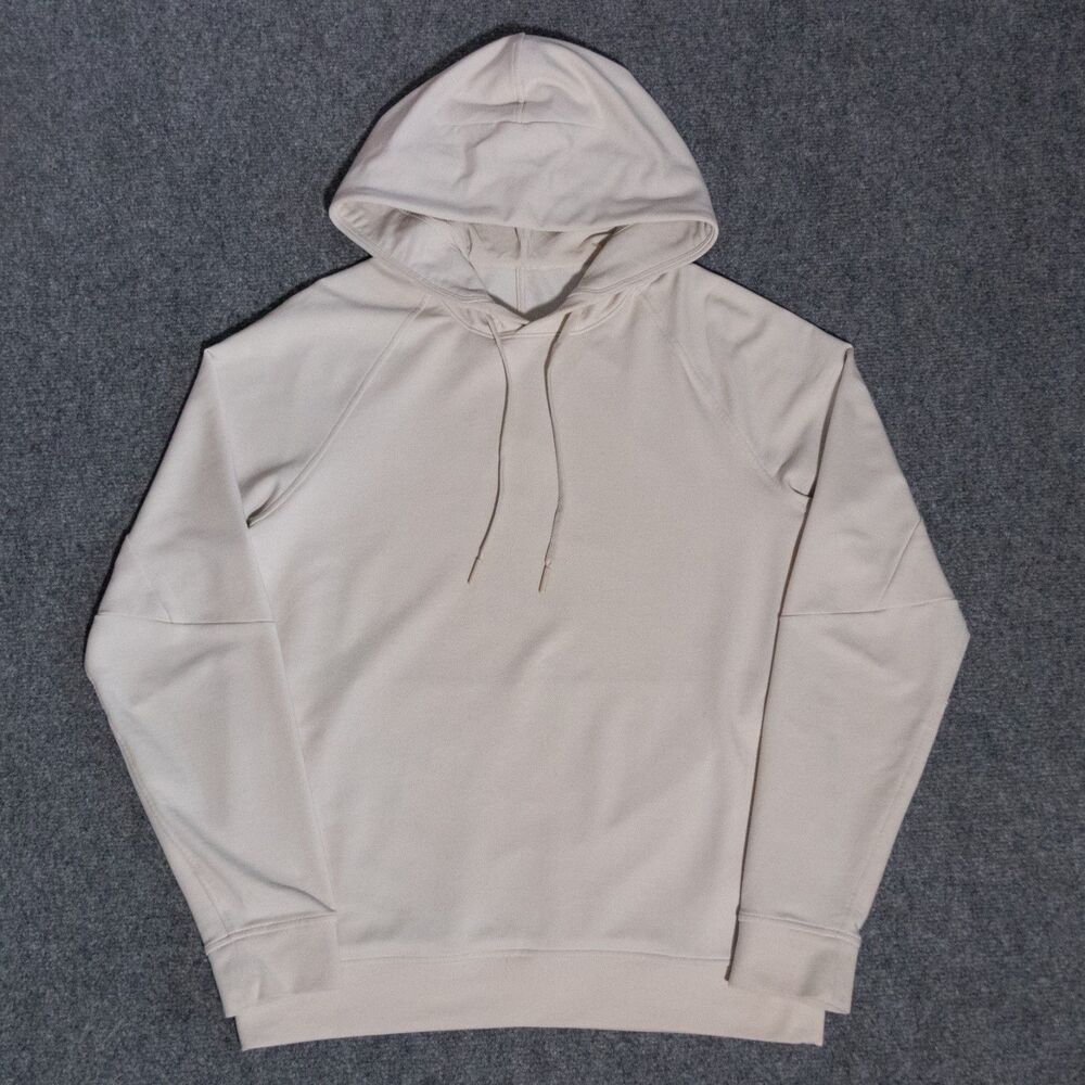 Lululemon City Sweat Pullover Hoodie French Terry White Opal Beige Men's Small